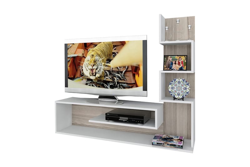 Asillane TV-Bord 149 cm Labyrint - Hvid - TV-borde