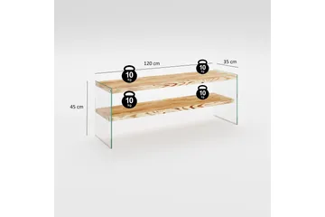Assanisa TV-Bord 120 cm - Natur - Møbler - TV borde & mediemøbler - TV-borde