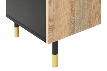 Assaria TV-bord 150x40 cm - Sort/Lyst Træ - Møbler - TV borde & mediemøbler - TV-borde