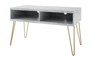 Athena TV-Bord 107x50 cm Hvid/Marmormønster - Novogratz - Møbler - TV borde & mediemøbler - TV-borde