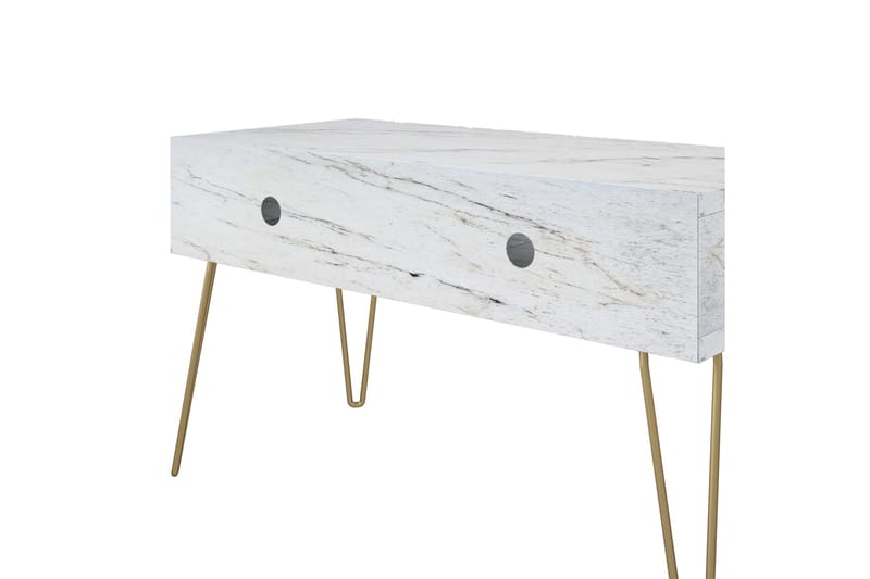 Athena TV-Bord 107x50 cm Hvid/Marmormønster - Novogratz - Møbler - TV borde & mediemøbler - TV-borde