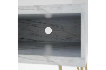 Athena TV-Bord 107x50 cm Hvid/Marmormønster - Novogratz - Møbler - TV borde & mediemøbler - TV-borde