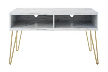 Athena TV-Bord 107x50 cm Hvid/Marmormønster - Novogratz - Møbler - TV borde & mediemøbler - TV-borde
