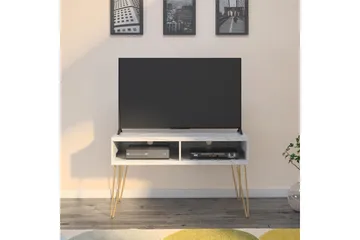 Athena TV-Bord 107x50 cm Hvid/Marmormønster - Novogratz - Møbler - TV borde & mediemøbler - TV-borde