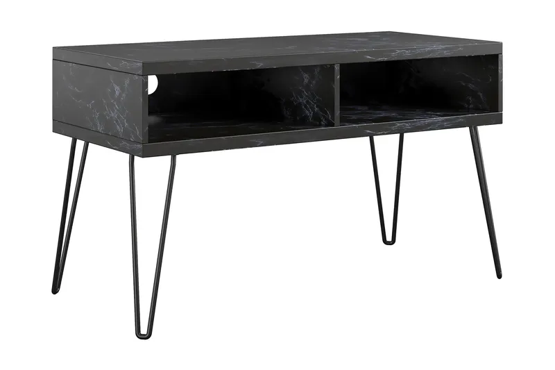 Athena TV-Bord 107x50 cm Sort/Marmormønster, Novogratz