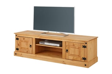 Ayala Gulvstående Tv-bord 160 cm med Opbevaring i Fyr - Brun - Møbler - TV borde & mediemøbler - TV-borde