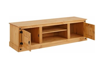 Ayala Gulvstående Tv-bord 160 cm med Opbevaring i Fyr - Brun - Møbler - TV borde & mediemøbler - TV-borde