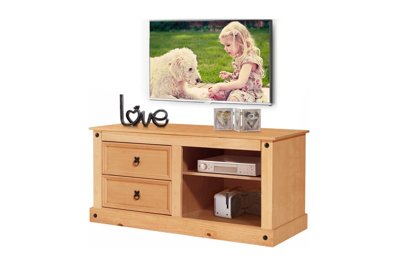 Ayala tv-bord 120 cm - lysebrun - Møbler - TV borde & mediemøbler - TV-borde