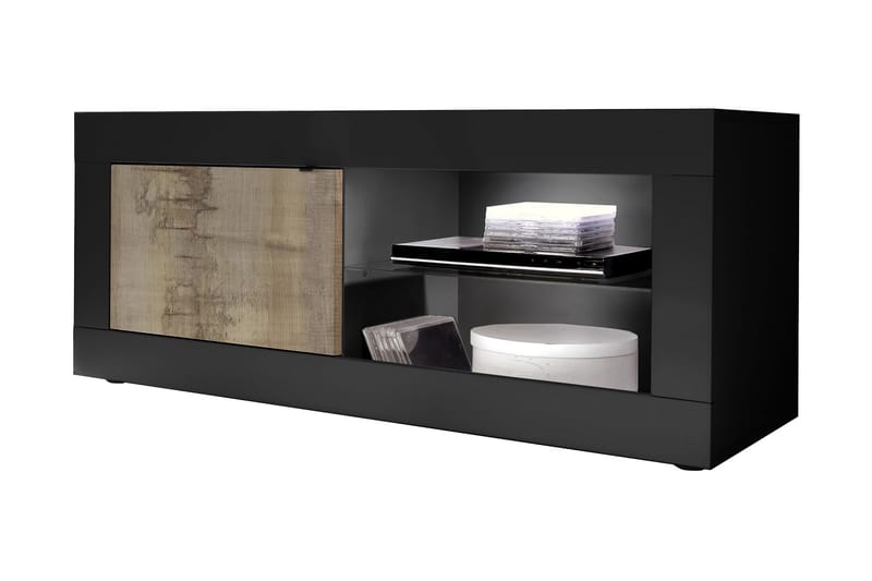 Basic TV-Bord bænk 43x140 Natur/ Sort - Lc Spa - Møbler - TV borde & mediemøbler - TV-borde