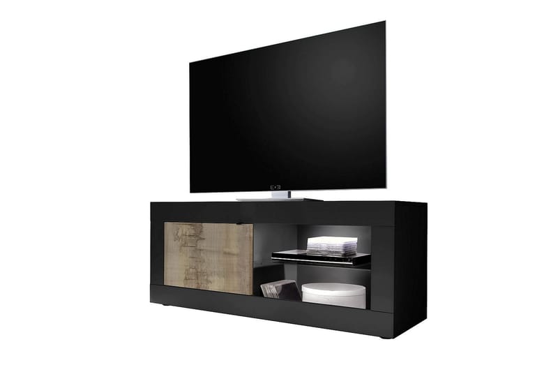 Basic TV-Bord bænk 43x140 Natur/ Sort - Lc Spa - Møbler - TV borde & mediemøbler - TV-borde
