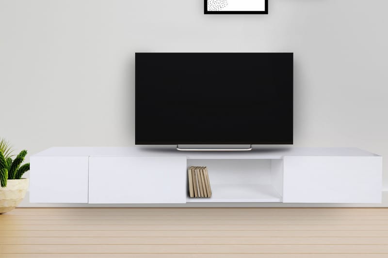 Bawinkel TV-Bord 180 cm - Hvid - TV-borde