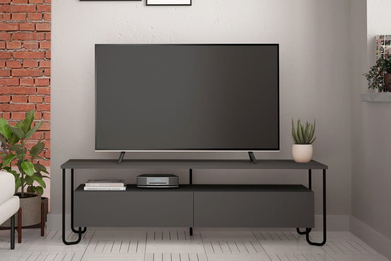 Bodsjö TV-Bord 150 cm - Grå - Møbler - TV borde & mediemøbler - TV-borde