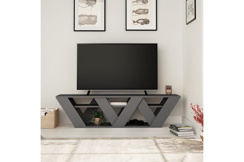 Bodsjö TV-Bord 158 cm - Grå - Møbler - TV borde & mediemøbler - TV-borde