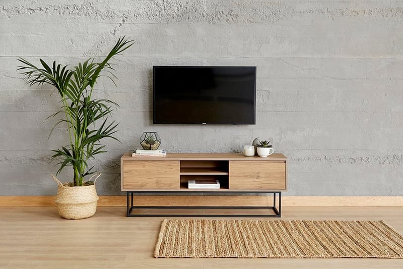 Bondhyttan TV-Bord 140 cm - Brun - Møbler - TV borde & mediemøbler - TV-borde