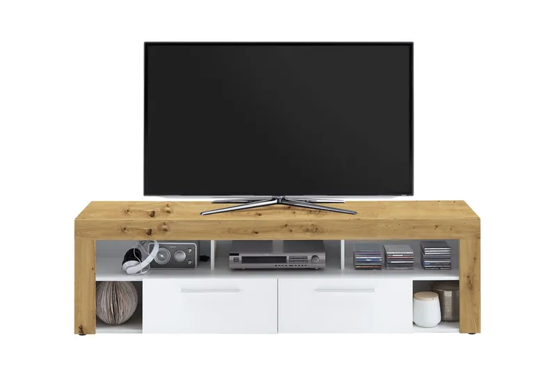 Bootsma TV-Bord 180 cm - Brun/Hvid - Møbler - TV borde & mediemøbler - TV-borde
