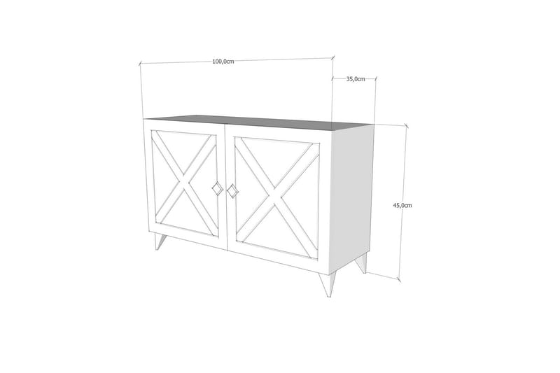 Bryants TV-Bord 100 cm - Træ/Natur - Møbler - TV borde & mediemøbler - TV-borde