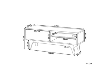 Buffalo TV-bord 35 x 117 cm - Træ/natur - Møbler - TV borde & mediemøbler - TV-borde