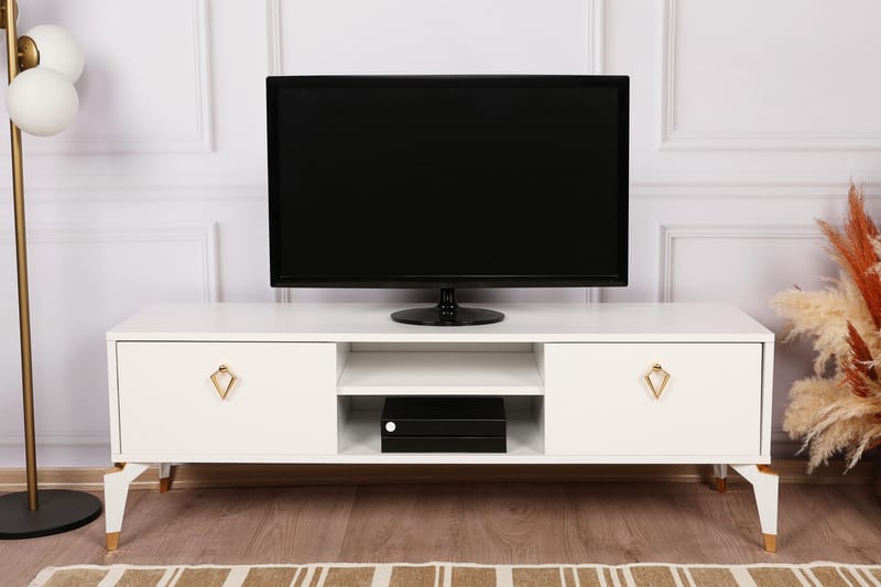 Buvillage TV-bord 143 cm - Hvid - Møbler - TV borde & mediemøbler - TV-borde