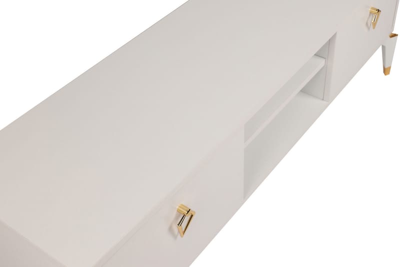 Buvillage TV-bord 143 cm - Hvid - TV-borde