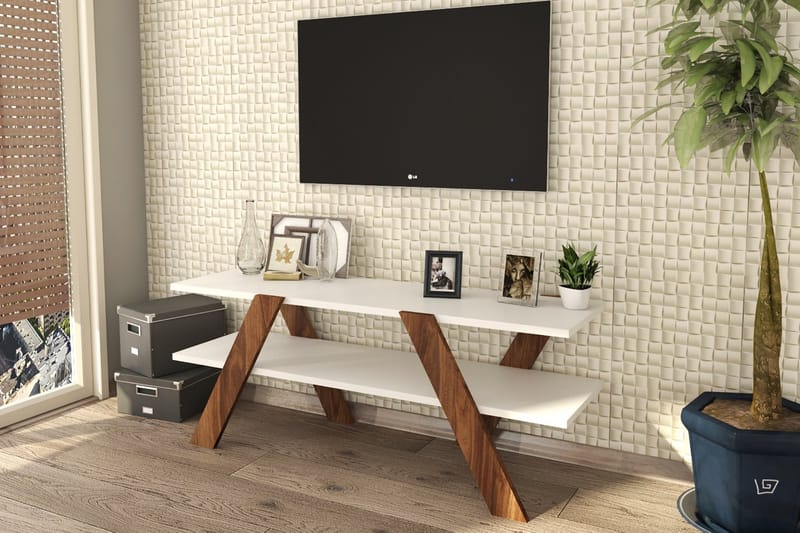 Byestad TV-Bord 120 cm - Hvid - Møbler - TV borde & mediemøbler - TV-borde