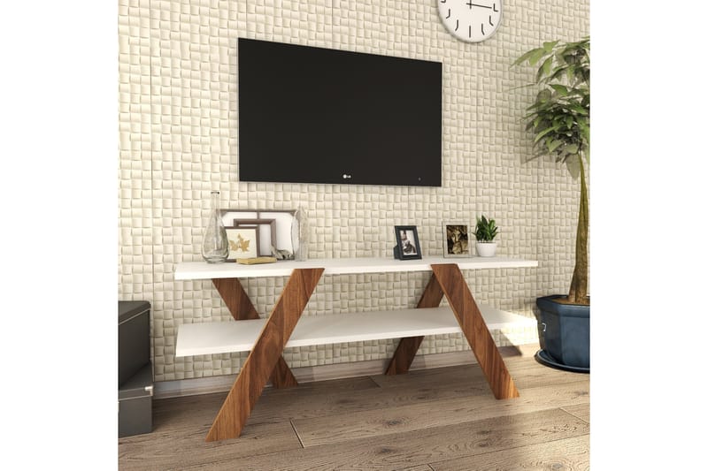 Byestad TV-Bord 120 cm - Hvid - Møbler - TV borde & mediemøbler - TV-borde