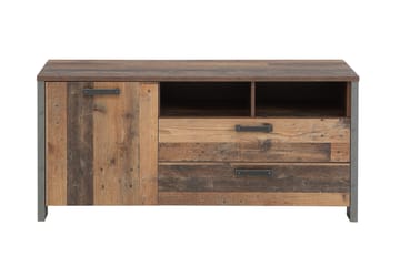 Cadle Fritstående Tv-bord 142 cm med Opbevaring i Mørkt Træ - Brun - Møbler - TV borde & mediemøbler - TV-borde