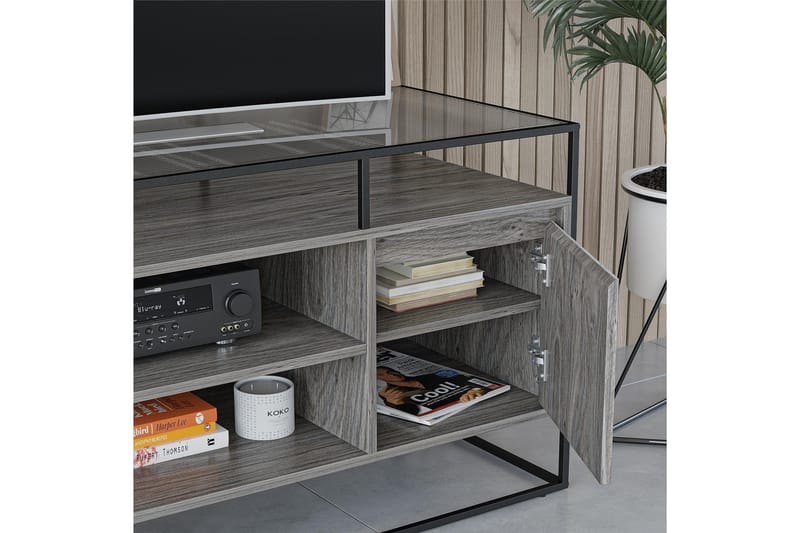 Camley Tv-bord 136,6x49,8 cm Grå - Dorel Home - Møbler - TV borde & mediemøbler - TV-borde