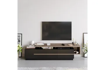 Campora TV-bord 180 cm - Sort/Mørkebrun - Møbler - TV borde & mediemøbler - TV-borde