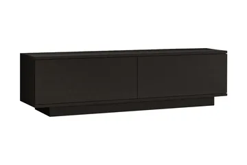 Caswell Gulvstående Tv-bænk 140 cm med Opbevaring i Malet Træ - Sort - Møbler - TV borde & mediemøbler - TV-borde
