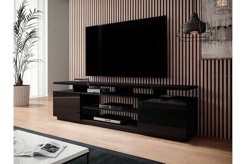 Ceasar TV-Bord 180 cm - Sort - Møbler - TV borde & mediemøbler - TV-borde