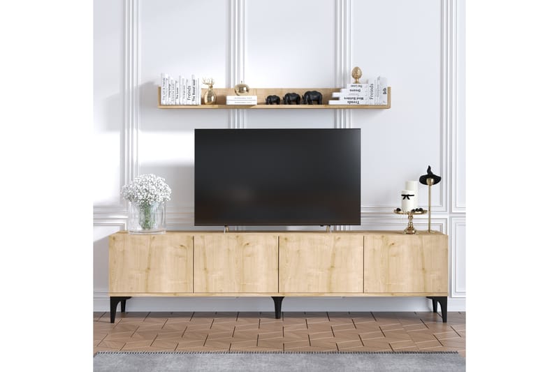 Cizylydu TV-bord 180 cm - Natur - TV-borde