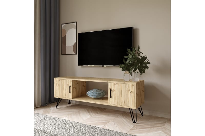 Colaldiath TV-bord 150 cm - Natur - TV-borde