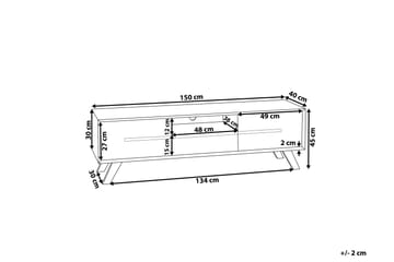 Colfer TV-Bord 150 cm - Hvid - Møbler - TV borde & mediemøbler - TV-borde