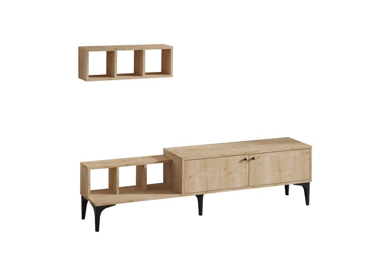 Comceal TV-bord 180 cm - Natur/Hvid - Møbler - TV borde & mediemøbler - TV-borde