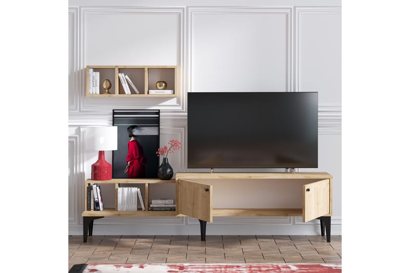 Comceal TV-bord 180 cm - Natur/Hvid - Møbler - TV borde & mediemøbler - TV-borde