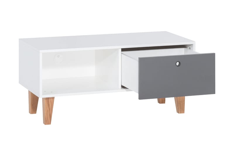 Concept TV-Bord Hvid/Natur - VOX - Møbler - TV borde & mediemøbler - TV-borde
