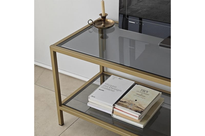 Condurso TV-Bord 130 cm - Guld - Møbler - TV borde & mediemøbler - TV-borde