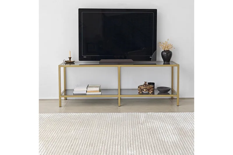 Condurso TV-Bord 130 cm - Guld - Møbler - TV borde & mediemøbler - TV-borde