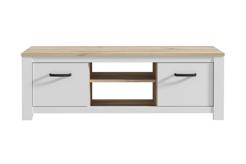 Crumpton TV-Bord 161 cm - Hvid/Brun - Møbler - TV borde & mediemøbler - TV-borde