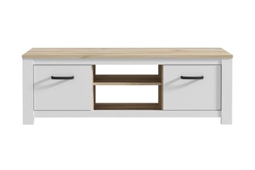 Crumpton TV-Bord 161 cm - Hvid/Brun - Møbler - TV borde & mediemøbler - TV-borde