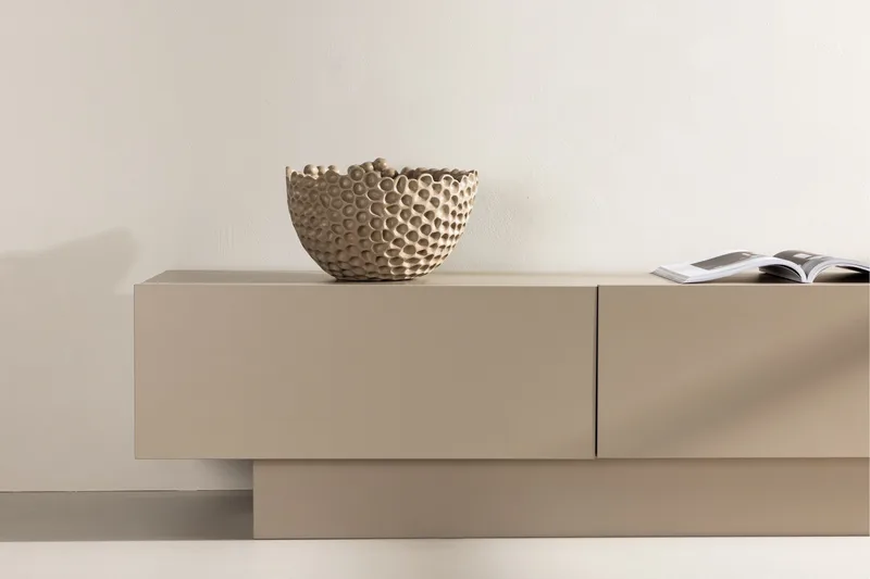 Cuenca tv-bænk 160x47 cm beige Venture Home Cuenca TV-bænk 160x47 cm Beige - Møbler - TV borde & mediemøbler - TV-borde