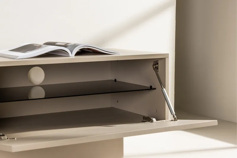 Cuenca tv-bænk 160x47 cm beige Venture Home Cuenca TV-bænk 160x47 cm Beige - Møbler - TV borde & mediemøbler - TV-borde