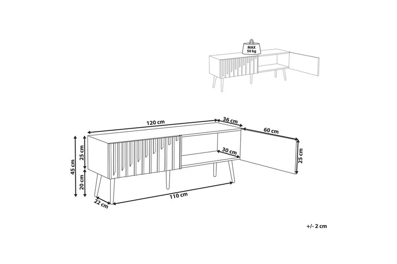 TV-bord Dalcross - Møbler - TV borde & mediemøbler - TV-borde