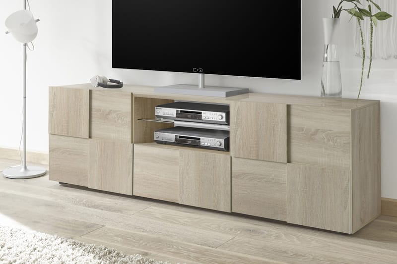 Dama TV-Bord 181 cm Stor - Samoa Eg/Træ - Møbler - TV borde & mediemøbler - TV-borde