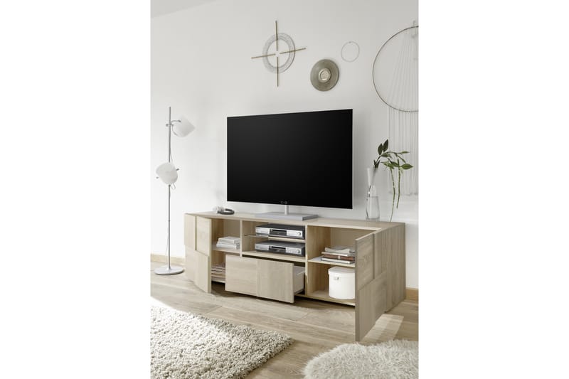 Dama TV-Bord 181 cm Stor - Samoa Eg/Træ - Møbler - TV borde & mediemøbler - TV-borde