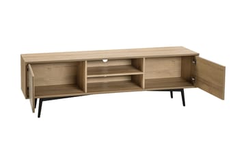 Dariana Tv-bord 160 cm med Opbevaring i Lyst Træ - Lysebrun - Møbler - TV borde & mediemøbler - TV-borde