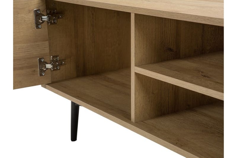 Dariana Tv-bord 160 cm med Opbevaring i Lyst Træ - Lysebrun - Møbler - TV borde & mediemøbler - TV-borde
