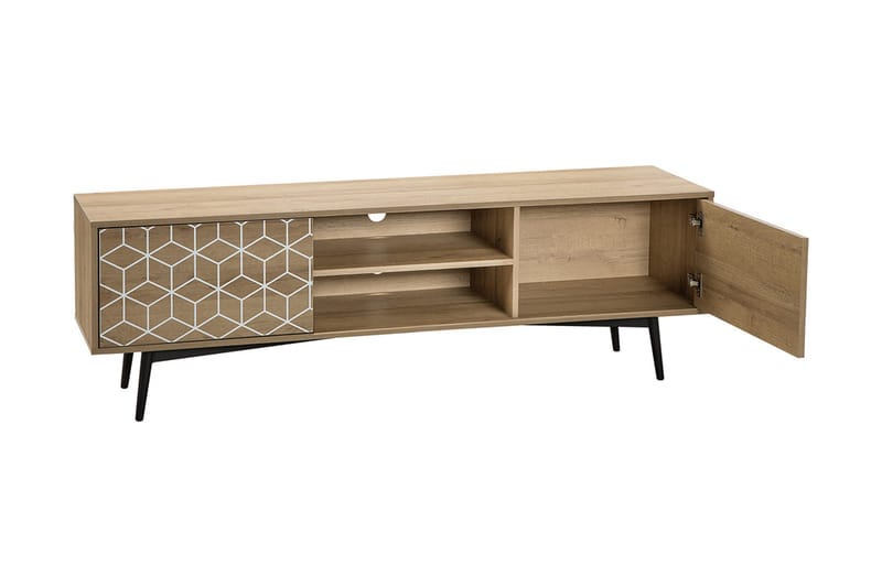 Dariana TV-Bord 160 cm - Træ/natur - Møbler - TV borde & mediemøbler - TV-borde