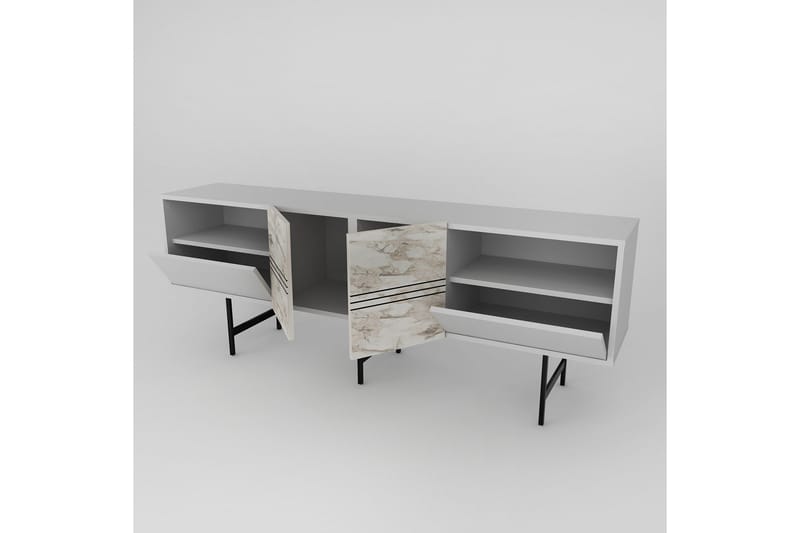 Dasaki TV-bord 180 cm - Hvid - Møbler - TV borde & mediemøbler - TV-borde