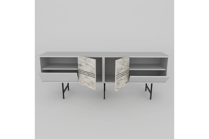 Dasaki TV-bord 180 cm - Hvid - Møbler - TV borde & mediemøbler - TV-borde